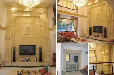 砂岩背景墙 室内外装潢的自然艺术与实用美学